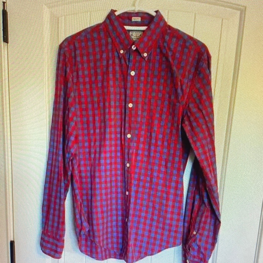 J. Crew Red and Blue Checkered Shirt